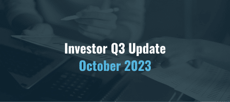 Investor Q3 Update October 2023
