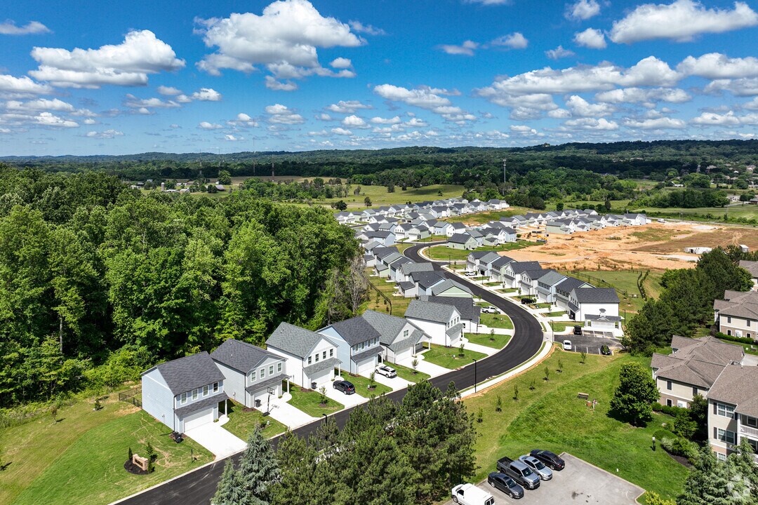 Aerial view of Highline at Knoxville, a build-to-rent community in Knoxville, Tennessee